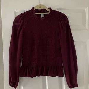 Rachel Roy Maroon Blouse